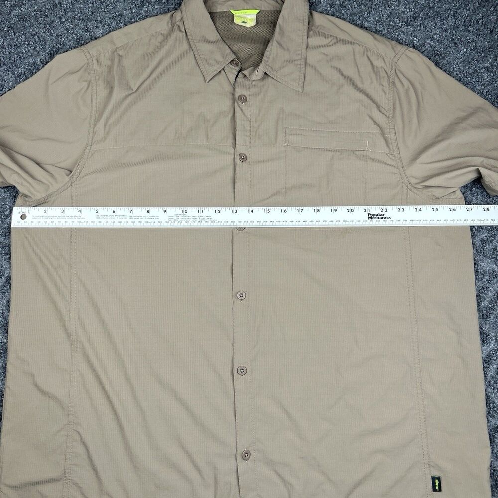 Koppen Shirt Men’s 2XL Nylon Camping Hiking Fishing Brown Short Sleeve - Picture 5 of 6